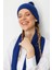 Kadın Simli Jakarlı Ponponlu Yün Şapka K.s.mavi 4