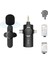 ZR124 Profesyonel Kablosuz Yaka Mikrofonu 3in1 Type C - Lightning- 3,5 mm Uçlu Tekli Mikrofon Cep Telefon 4