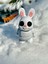 Tavşan - Ormanın Neşeli ve Çevik Kaşifi Ayakta!🐇🌿✨3d Hareketli Organik Oyuncak - Model Orta Boy 10