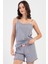 Pamuklu Kadın Ip Askılı Şortlu Pijama Takım , 408457 1
