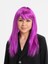 Fuşya Renk Uzun Düz Kesim Parti Peruk Takma Saç, Çok Renkli, Şık ve Hafif Tasarım 1