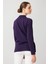 Kadın Polo Yaka Likralı Bluz K.Mor 3