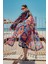 Remsa Tesettür Mayo Üzerine Tek Kaftan Kimono Pareo LACIVERT01 RP029 Tuna 4
