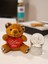 Sevimli Mini Peluş Ayıcık ve Mini Melek Kar Küresi Set Kahverengi 1
