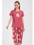 Pamuklu Kadın Kısa Kol Kaprili Pijama Takım , 409085 1