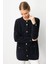 Kadın Sıfır Yaka Metal Düğmeli Araboy Afrodit Triko Ceket Siyah 2