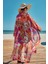 Remsa Tesettür Mayo Üzerine Tek Kaftan Kimono Pareo Oranj RP034 Festival 4