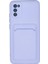 Samsung Galaxy A02S Kılıf Kelvin Kartvizitli Silikon - Lila Arbkd 1