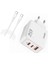 Hepu HP-C37 Yeni Nesil Gan 65W 2x Type-C Usb-C Pd+1x USB Qc Hızlı Şarj Adaptörü 3
