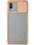 Samsung Galaxy A02 Kılıf Palm Buzlu Kamera Sürgülü Silikon - Pembe Arbkd 1