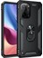 Xiaomi Poco F3 Kılıf Sofya Yüzüklü Silikon Kapak - Siyah Arbkd 1
