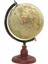 Ayaklı Dünya Küre Ev Ofis Masa Dekoru Döner Dünya Küre Sarı Modern Harita 23X35CM 1