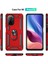 Xiaomi Poco F3 Kılıf Sofya Yüzüklü Silikon Kapak - Kırmızı Arbkd 3