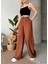 Flamlı Kahve Pantolon 3