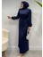 25Y61422 Elbise Abiye Zara Saten Yanları Bağcıklı - Rita - 25Y61422 - Lacı - 42 1