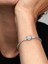 Pandora Işıltılı Kalp ve Yılan Zinciri Bileklik 925 Ayar Gümüş 4