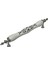 Porselen Kulp Siyah Osmanlı Desenli 128MM(12.8CM) Ayakları Krom Mobilya Çekmece Kapak Kulbu 1