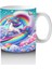 Çocuklara Sütü Sevdiren Bulutlar Arasında Dans Eden Unicornlar Kupa Bardak 3