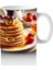 Çocuklara Sütü Sevdiren Şapkalı Gülümseyen Pancake Desenli Kupa Bardak 3