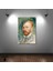 Tekli Dikey Kanvas Tablo Ünlü Eserler Van Gogh Self Portrait Green 1