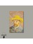Tekli Dikey Kanvas Tablo Ünlü Eserler Van Gogh Self Portrait Straw Hat 3