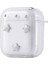 Apple Airpods Uyumlu Zore Airbag 44 Airbag Tasarımlı Simli Şeffaf Kutup Kılıf 1