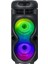 Zore GD-2402 Dijital LED Göstergeli Fm Radyolu Mikrofonlu Rgb Tws Çift 4 Inç Stereo Bass Kablosuz Karaoke Hoparlör 3