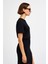 Kadın %100 Organik Pamuk Relaxed Fit Yuvarlak Yakalı Beyaz T-Shirt 3