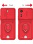 Xiaomi Redmi 13C Kılıf Zuma Kartvizitli Yüzüklü Silikon - Kırmızı Arbkd 5
