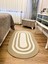 Jüt Halı Kilim Paspas Oval Model Özel Tasarım 1