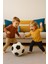 Çocuklar Için Dolgulu Siyah Beyaz Futbol Topu Peluş Yastık 1