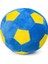 Çocuklar Için Dolgulu Sarı Lacivert Futbol Topu Peluş Yastık 1
