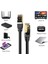 5 Metre 5mt Yeni Nesil RJ45 Kablo CAT7U/FTP Altın Kaplama Korumalı 10 Gigabit/s Ağ Lan Ethernet Kablosu 600 Mhz Premium Metal Zırhlı RJ45 Kablo 3