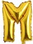 Altın Renkli Balon M Harfi, Şık ve Parlak Dekorasyon Için Ideal Seçenek 1