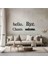 Hello Welcome Cheers Bye Modern Ahşap Dekoratif Dekor Tablo 1