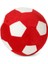 Çocuklar Için Dolgulu Kırmızı Beyaz Futbol Topu Peluş Yastık 2