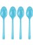 Mavi Renkli Plastik Kaşık 25'li Set, Sağlıklı ve Şık Sunumlar Için Uygun 1