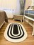 Jüt Halı Kilim Paspas Oval Model Özel Tasarım 1
