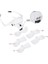 5 Lens 1.0x3.5x 2led Işıklı ile Ayarlanabilir Gözlük BÜYÜTEÇ9892B2 - CHT6382-3005 3