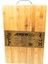 Ahşap Koyu Bambu Kesim Panosu Metal Kulplu 22X32CM (4767) - CHT7926-5489 1