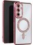 Samsung Galaxy S25 Kılıf Joke Simli Magneticsafe Kılıf - Pembe Arbkd 2
