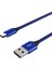 Ally Android Micro USB 3.0A Hızlı Halat USB Şarj Kablosu 1MM-(5775) - CHT1568-3065 3