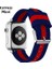 Ally Apple Watch Ultra 49MM 7-8 45MM 6-5-4 44MM Kayış Kordon Çizgili Nylon 3-2-1 - CHT9000-3362 3