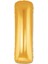 Altın Sarısı Folyo Harf Balon 1 Metre, Bej Renk, Eğlenceli ve Şık Dekorasyon Parçası 1