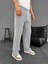 Su Yolu Çizgili Cepli Pantalon Yazlık - Gri 3