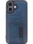 Iphone 16 Kılıf Sara Kartvizitli Deri Kılıf - Lacivert Arbkd 2