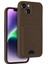 Iphone 14 Kılıf Kelvin Kartvizitli Silikon - Kahverengi Arbkd 1
