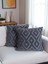2'li Set Bohem Özel Tasarım Wellsoft Kırlent Kılıfı | Çift Taraflı 43X43 cm - Antrasit 3