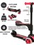 Oturaklı 3 Tekerlekli LED Işıklı, Katlanabilir Yükseklik Ayarlı Çocuk Combo Scooter 1