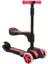 Oturaklı 3 Tekerlekli LED Işıklı, Katlanabilir Yükseklik Ayarlı Çocuk Combo Scooter 2